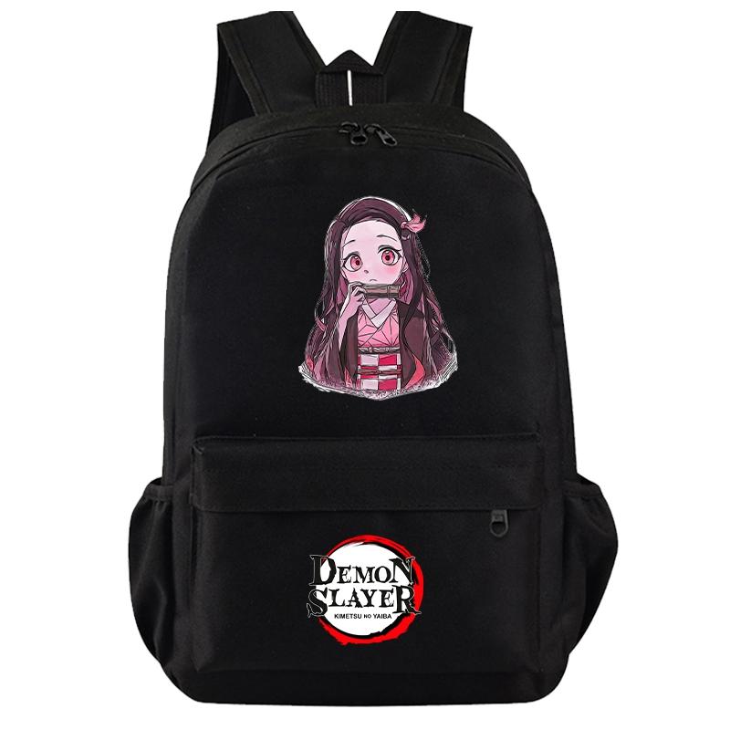Anime Demon Slayer Backpack for Boy Girl Back To School Bag Large Capacity Backpack Bookbag for Kid Men Women Travel Bag Mochila