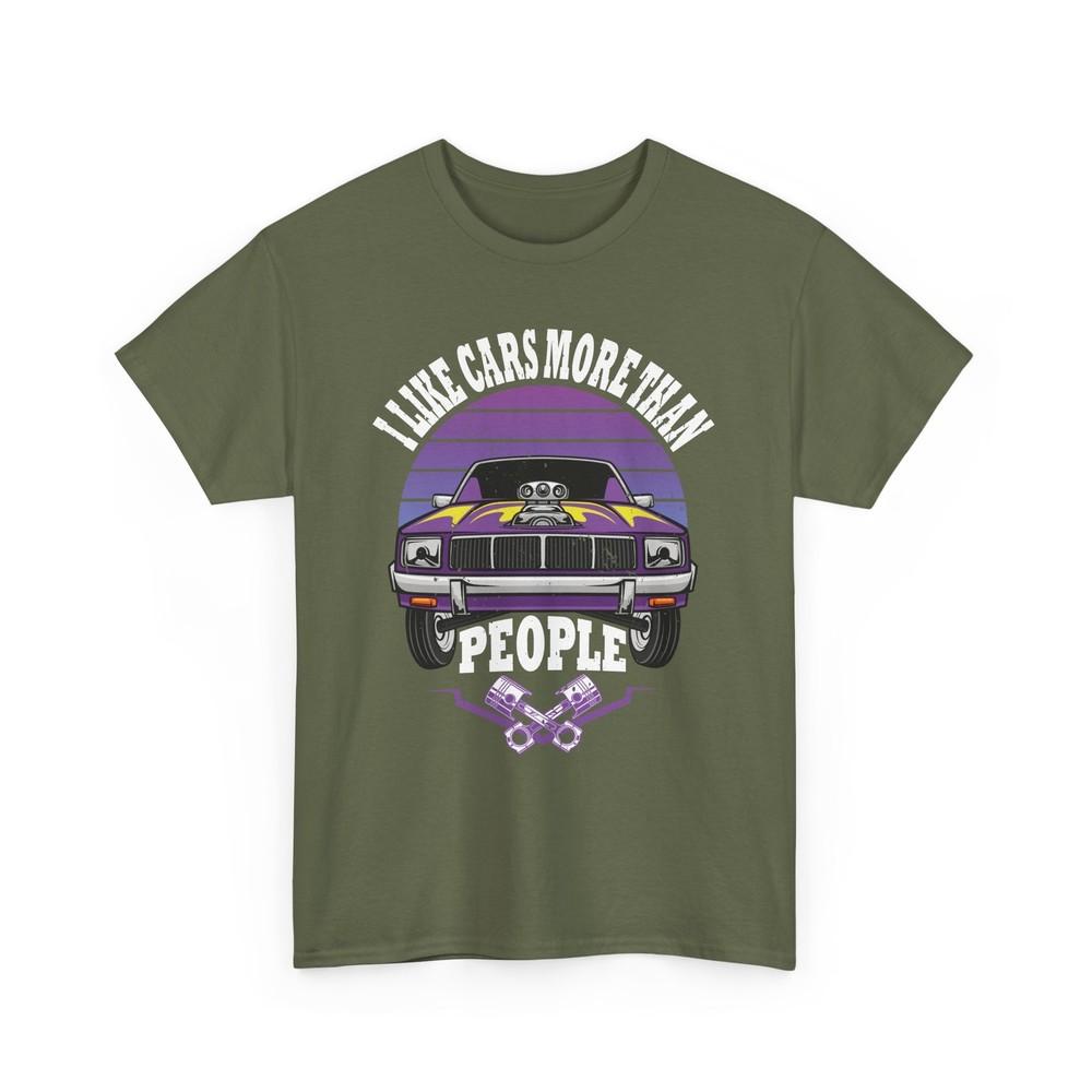 Car Mechanics I Like Cars More Than People T-Shirt Unisex T-Shirt L