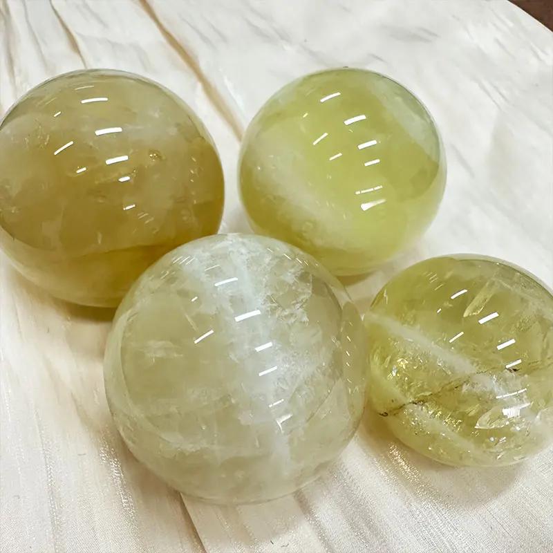 Natural Stone Cintrie Crystal Round Ball Beads Reiki Polishing Massage Ball Reiki power Living Room Decoration Crafts 118