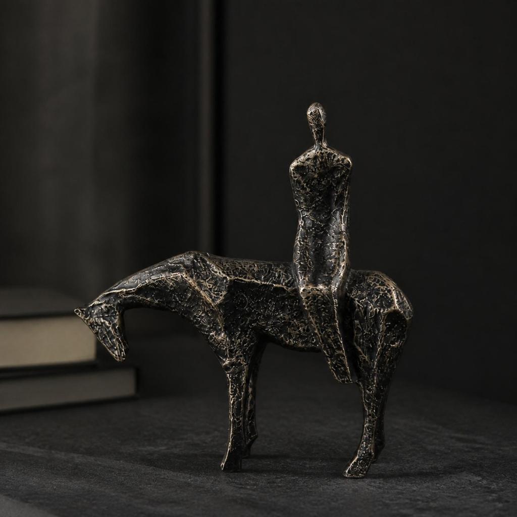 Abstract Human and Horse Sculpture Stylish for Entryway, Living Room