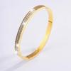 Starry Sky Silver Titanium Steel Bracelet for Women - High-End, Versatile, Full Diamond, Non-Fading Fashion Accessory