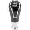 Shift Knob, Leather Shift Knob 5 Speed,Antiwear Unique and Delicate Styling Durable PU Leather Plastic Material Gear Shifter Lever Accessories Fit