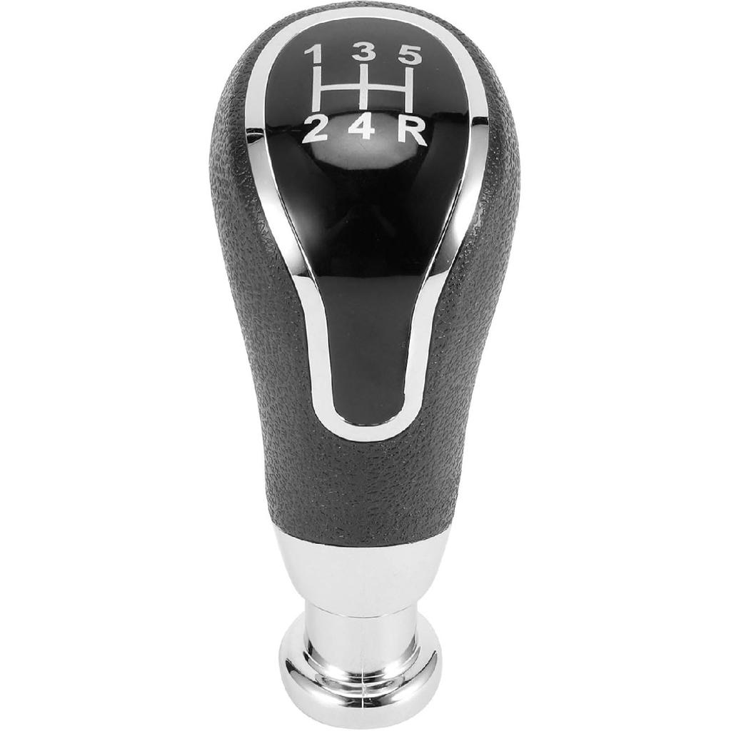 Shift Knob, Leather Shift Knob 5 Speed,Antiwear Unique and Delicate Styling Durable PU Leather Plastic Material Gear Shifter Lever Accessories Fit