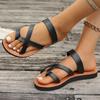 Fashion Cross Band Thick Sole Slippers for Women Plus Size Light Clip Toe Platform Slippers Woman Summer Comfort Non Slip Beach Shoes