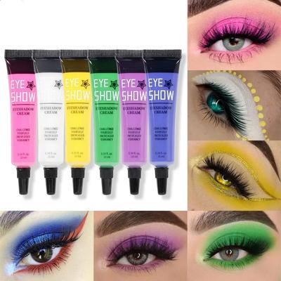 Matte Zweetbestendige Oogschaduw Crème Kleurrijk Waterdicht Langhoudend Vloeibaar Gekleurde Oogmake-up Oogschaduw