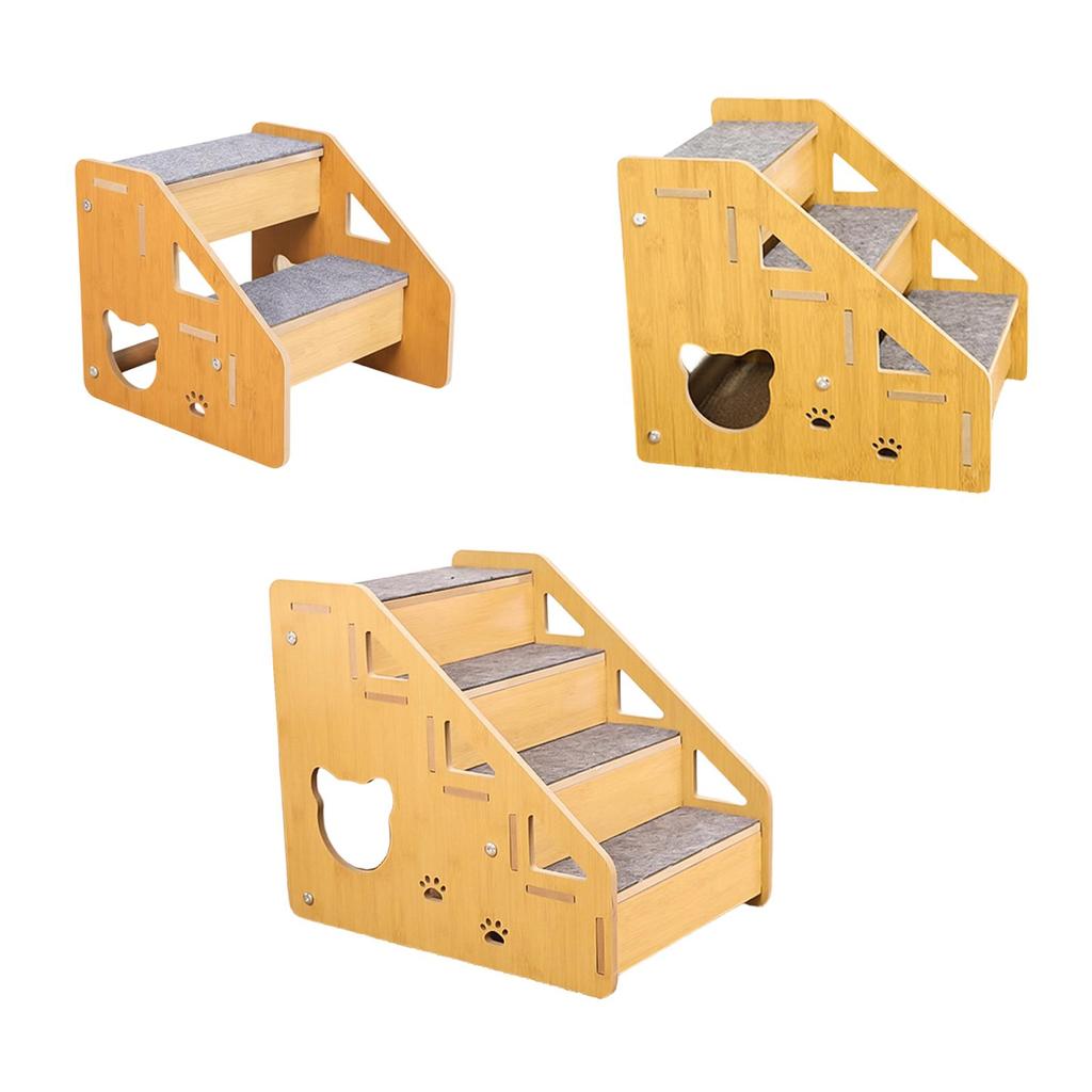 Cat S Dog Ramp Ladder Step with Anti Slip Material Ready to Use for Small Senior Pets Window Sills