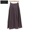 BLAMINK Linen Blend Maxi Long Skirt, Women's, Gray, Size 36, 7924-230-0343 Skirt 36 GrayUsed