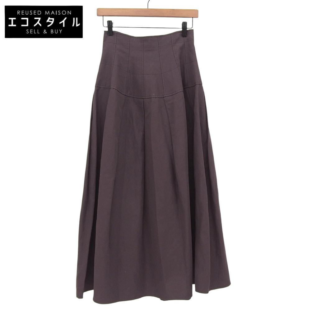 BLAMINK Linen Blend Maxi Long Skirt, Women's, Gray, Size 36, 7924-230-0343 Skirt 36 GrayUsed