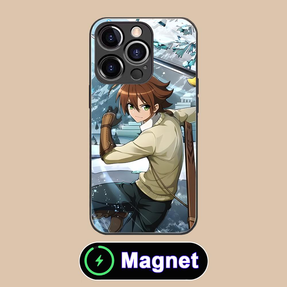 Akame Tatsumi Glass MagSafe Mobile Phone Case for iPhone 17 16 15 14 13 12 11 Air Pro Max Plus Mini Colorful Cover