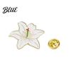 Flower Accessory Decorative Brooch Enamel Design Zinc Alloy Compact Pin