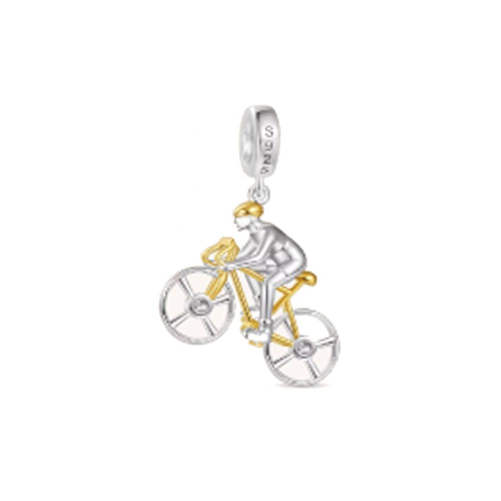 S New Authentic Copper Black Motorcycle Pendant Charm Bicycle Bead Fit Original Bracelet Women Handmade DIY Jewelry Piece Make Fashion Gift Idea