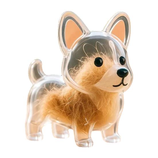 Pet Hair Memorial Keychain Pet Hair Preservation Bottle Transparent Synthetic Resin Engraved Pet Memory Jar