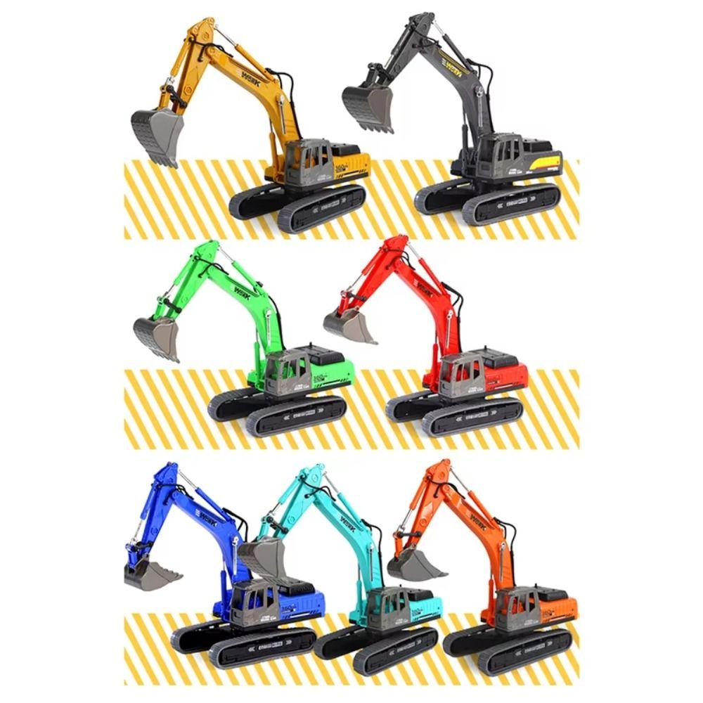 Flexible Joints Excavator Model Toy Rotatable Construction Vehicle Model  Collection