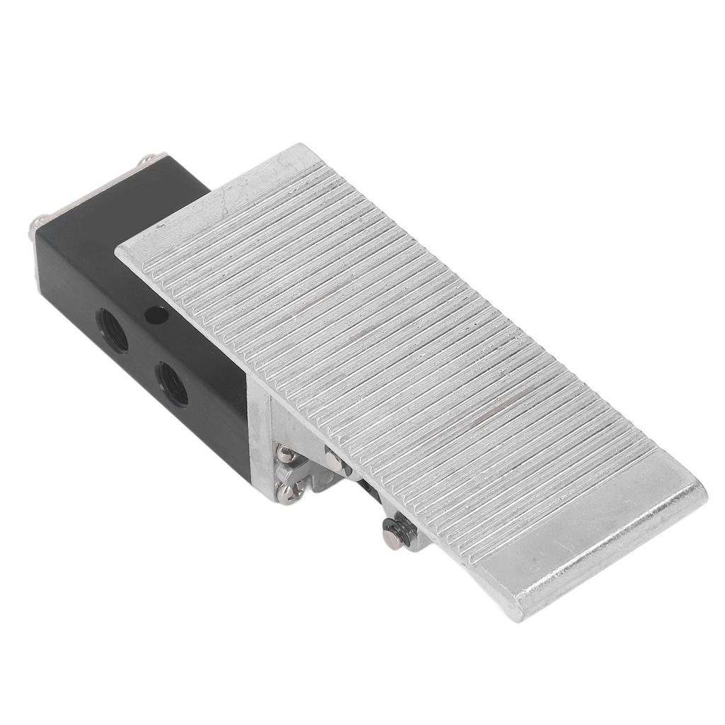 Foot Pedal Pneumatic Valve 5 Way 2 Position G1 4in Aluminum Alloy Foot Air Pressure Control Valve