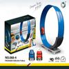 FlexTrack Flexible Race Car Track For Kids Inertial Suspension Non-derailment Anti-gravity Magnetic Railcar172in,90in,33in Long Rolls Up Portable