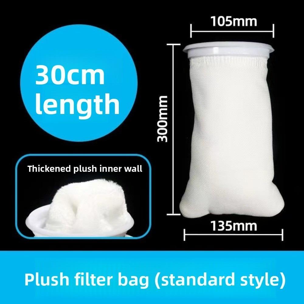 Reusable Aquarium Filter Bag Dry and Wet Separation Anti-overflow Fish Tank Filter Cotton Thickening with Frame