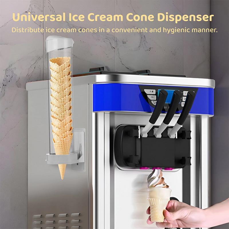Universeller Klarer Eiswaffel-Aufbewahrungsspender Lebensmittelechter Kunststoffhalter Röhre für Geburtstagsparty Café Restaurant