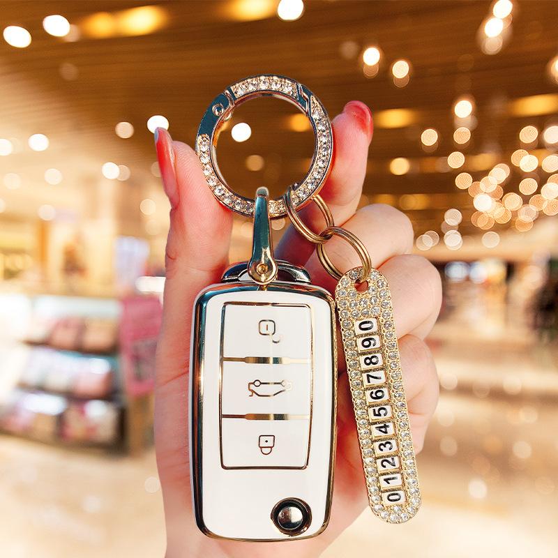 Použiteľný kryt kľúča Volkswagen Langyi Suiteng Bora škrupina Santana polo Lingdu pracka Golf Tiguan taška