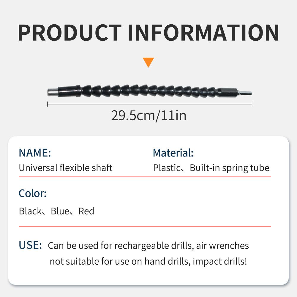 Universal Drill Soft Linked Axis Extension Rod Flexible Bendable Strong Drill Accessory for Enhanced Reach And Control