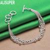 925 Sterling Silver Tassel Grape Bracelet Side Chain Exquisite Bracelet Gift Jewelry