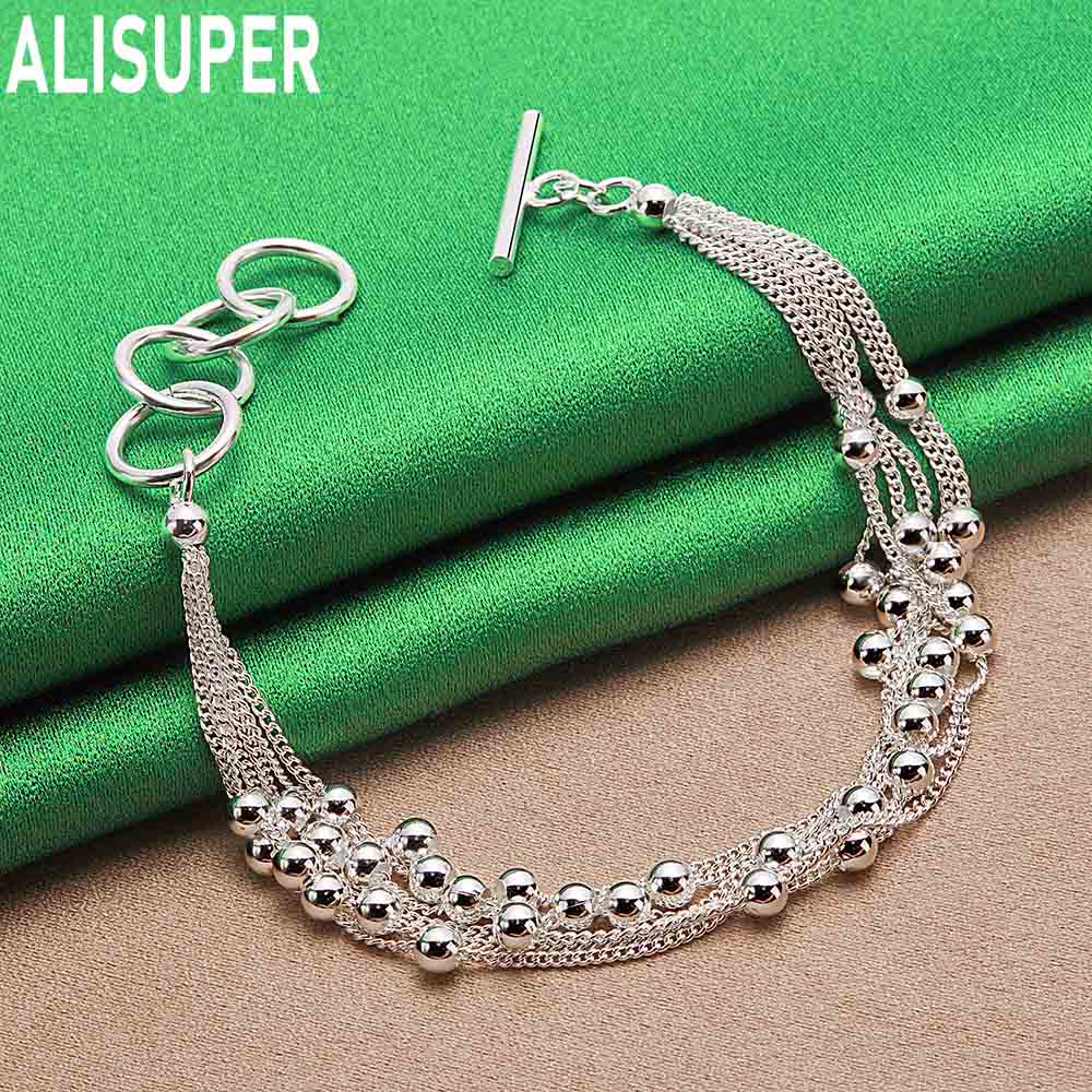 925 Sterling Silver Tassel Grape Bracelet Side Chain Exquisite Bracelet Gift Jewelry