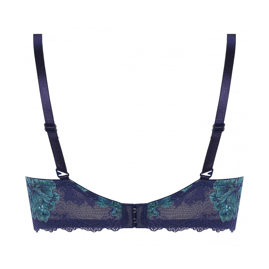 Red Label by 0100 Full Cup Bra 10215391 With wires Bra without pads No pad pockets Prevents bust from spreading out D80 M008 [Triumph] (dark blue)