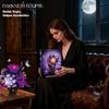 Purple Flowers Building Set, Rose Bouquet Black Compatible with Lego Botanical Collection Gothic for Adults Women Home Office Decor