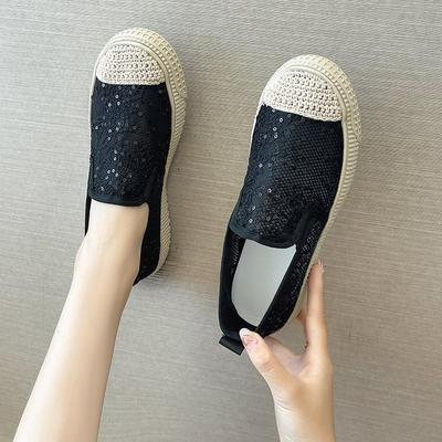 Fashion Slip On Loafers Women Sneakers Light Mesh Summer Shoes Breathable Flat Shoes Women's Casual Shoe Lace Fisherman Mocasines Mujer