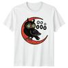 Oooooo Eule T Shirt Halloween Mond Grusel Tier Geschenk Fr Ihn Vintage Washed Stretched Casual Homme Designer Clothes Soft