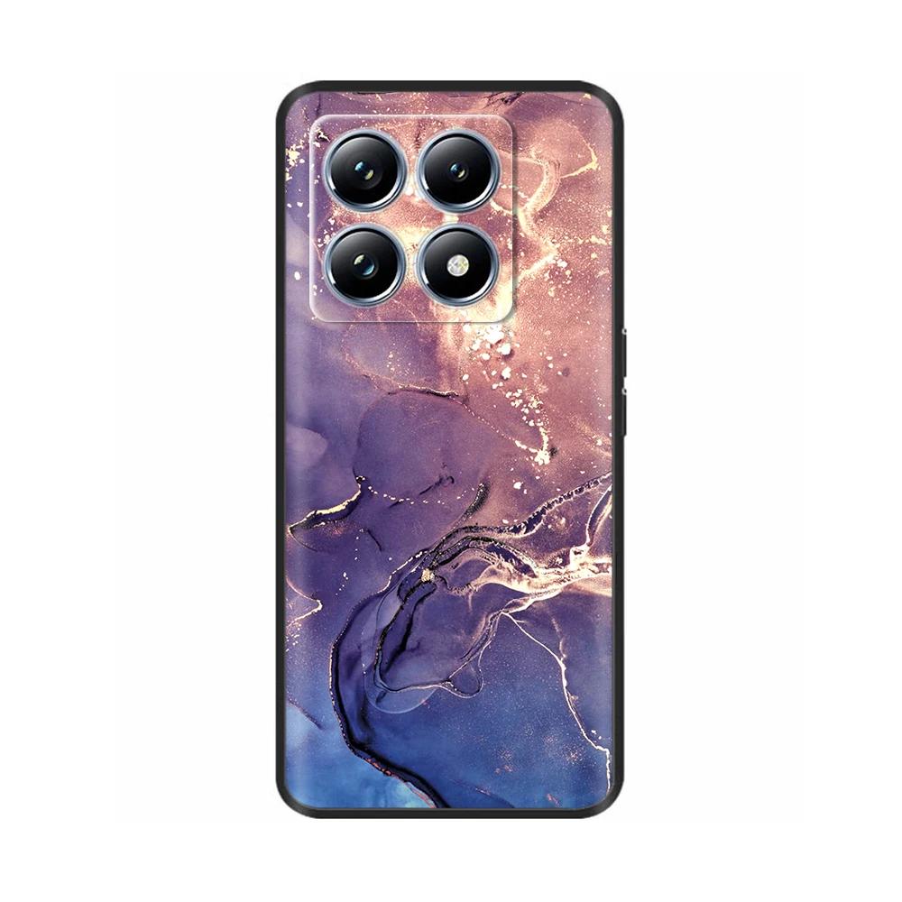 Für Xiaomi 14T Pro Hülle Silikon Luxus Blume Weicher Bumper Für Xiaomi Mi 14T Handyhülle Mode TPU Fundas für Xiaomi 14T 14 t