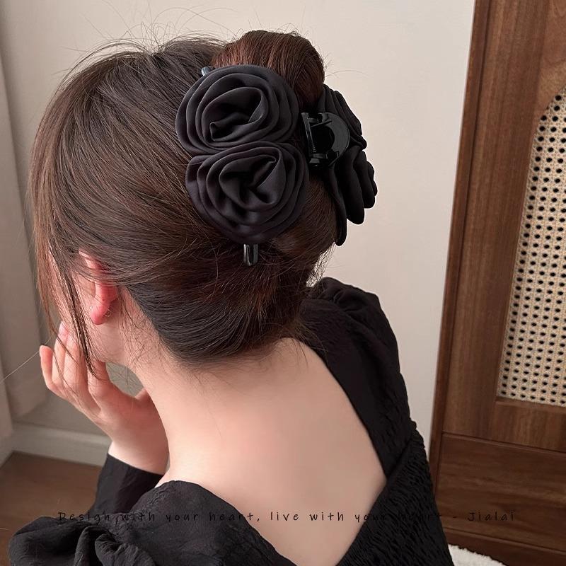 Flower HairpinRose Hairpin Back of The Head Shark Hairpin Hair Clip Headwear Hair Accessory