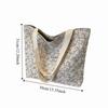 Tender Color Shoulder Bags Corduroy Fabric Handbag Creative Casual Bags  Casual Outing
