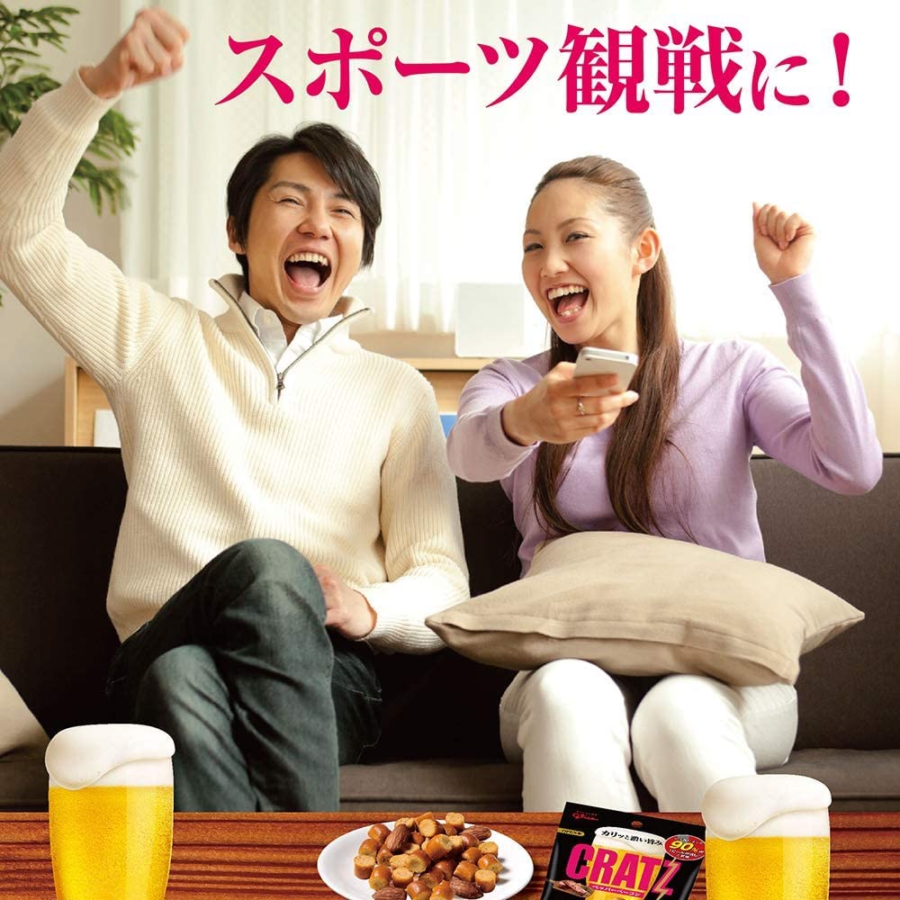 Cratz Pepper Bacon 42g x 12 bags Ezaki Glico Snacks Goes well with alcohol Beer Highball Chuhai Wine glico cratz Non-alcoholic