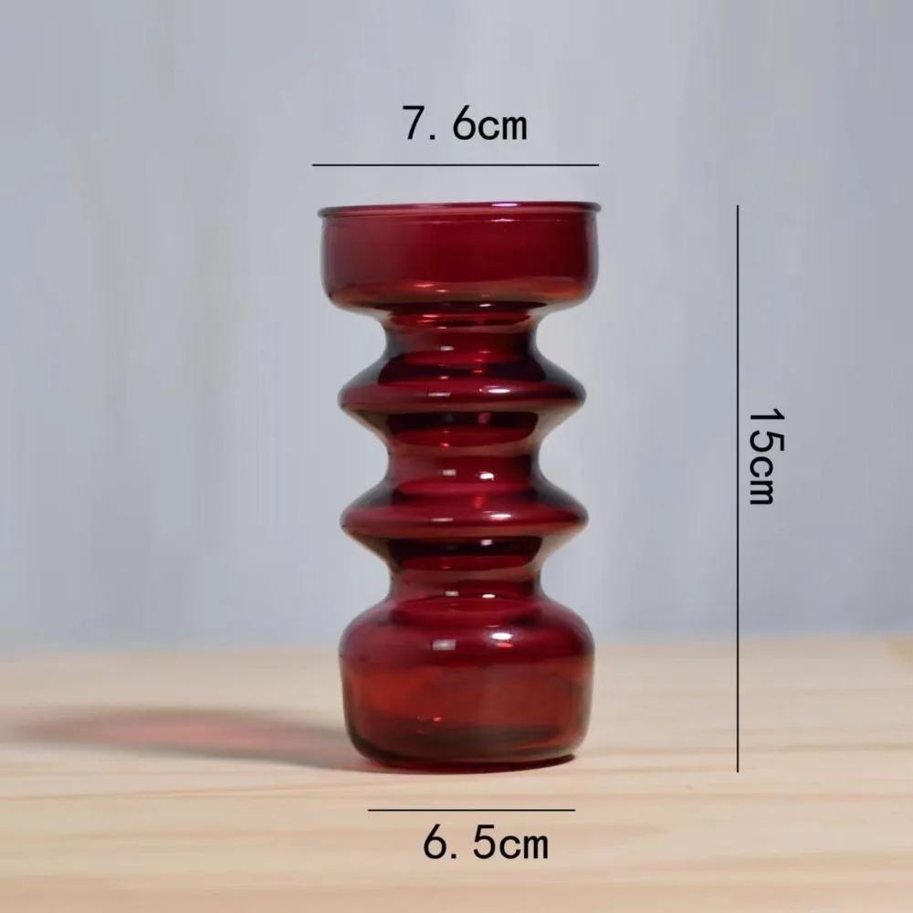 Colorful Vases Glass Ornaments Desktop Decorations Dried Flower Bouquets Living Rooms Flower Arrangements Vintage Vases