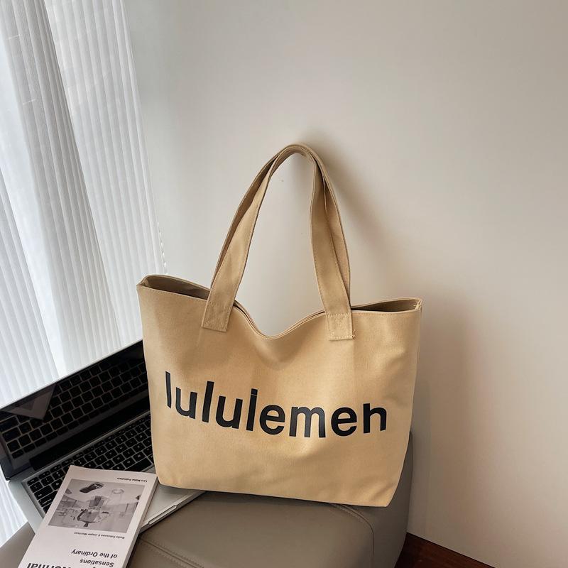 

Повседневная холщовая сумка большой вместимости, женская новая универсальная простая сумка через плечо, студенческая сумка для учебы/поездок хаки