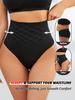 1pc Super High Waist Thongs Seamless Shapewear Bottom Women Panties G-String Lingerie Tummy Control Double Layer Shaping  Underwear