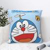 Soft Kawaii Doraemon Flying Cartoon Pillowcase Cushion Cover Decoration Japanese Anime Throw Pillow Case Cover Home Square 45cm