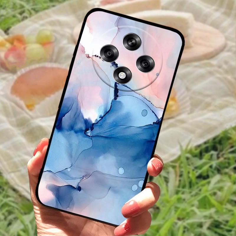Für OPPO Reno 12 F Hülle Marmor Weiches Silikon Stoßfest Coque Für OPPO Reno 12F 5G Schützen Handyhülle Reno12F Fundas