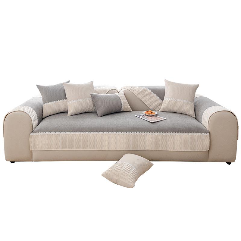 Winter Non-Slip Sofa Cover Simple Modern Plush Cushion Four Seasons Universal Full Cover Cloth