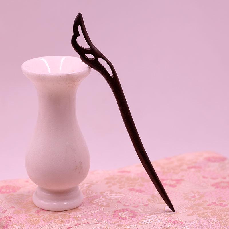 Fermaglio per capelli in sandalo verde classico ed ebano: Accessorio per Acconciatura Antica Cinese Regalo