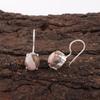 Pink Opal Turquoise Earrings, Handmade Gemstone Earrings, 925 Solid Sterling Silver Earrings Antique Jewelry, For Engagement Gift