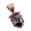 Natural Pietersite Gemstone 925 Solid Sterling Silver TwoTone Pendant 1.25" T5n09
