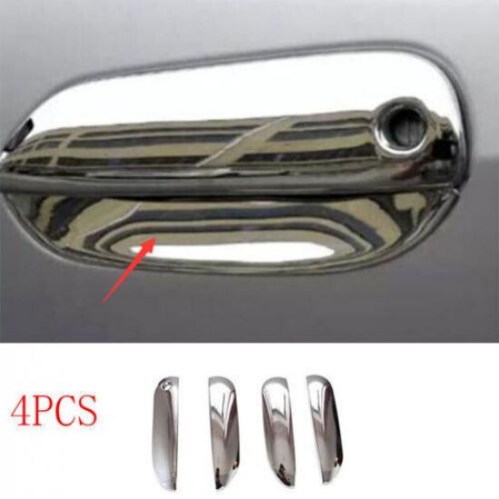 Chrome ABS Car Side Door Handles Cover Trim Decor For Honda Fit Jazz 2008-2013