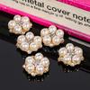 Engood 100Pcs Plum Rhinestone Buttons Vintage Sewing Trim & Embellishments Craft for Wedding Bag Hair Hat Case Decoration ZJ249
