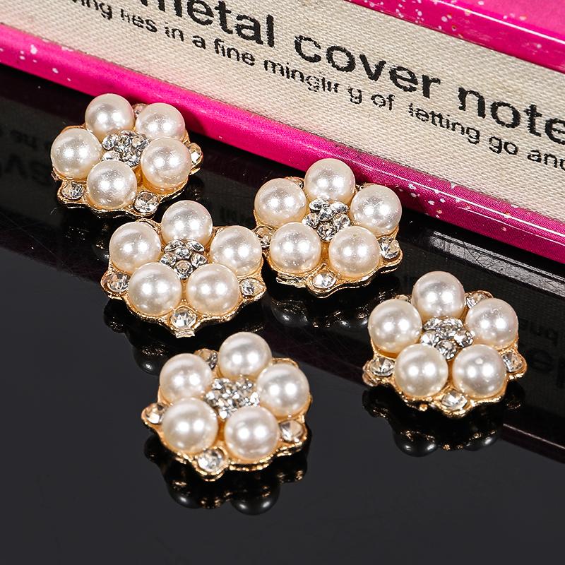 Engood 100Pcs Plum Rhinestone Buttons Vintage Sewing Trim & Embellishments Craft for Wedding Bag Hair Hat Case Decoration ZJ249