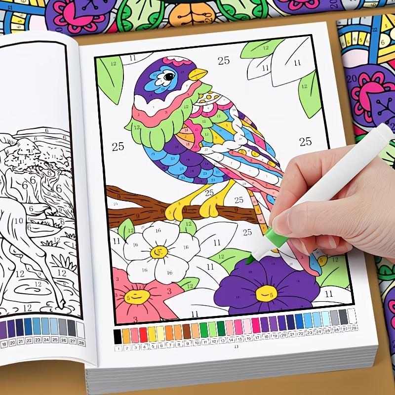 Ausmalbuch für Erwachsene Schöne florale Mandala-Muster Anti-Angst Stressabbau Buch zum Zeitvertreib auf Reisen