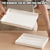 Kitchen Drawer Organizer Cooking Utensil Tray Cutlery Silverware Flatware Holder Retractable Serving Utensils Holder