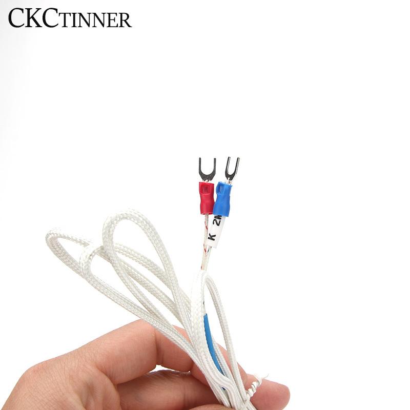 Thermocouple 200mm Thread M12 Type K PT100 Temperature Sensor Length 1/2/3/4/5M 0-600°C Probe Temperature Controller Screw Probe