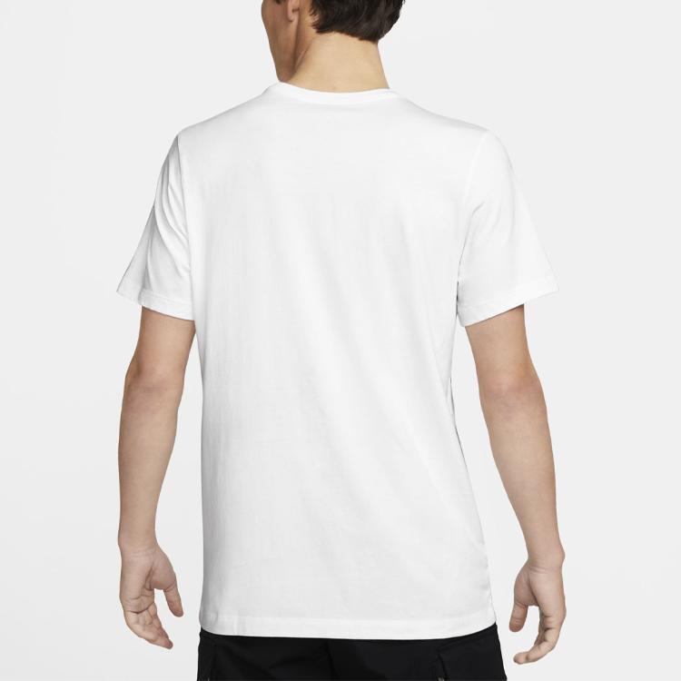 Jordan Printed Sports Crew Neck Short Sleeve T-Shirt Men Tops White DH8954-100