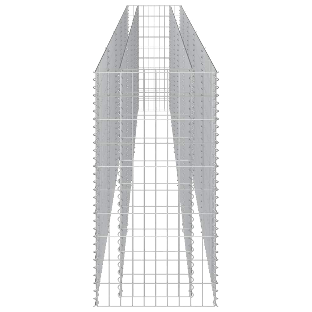 Vidaxl Raised Gabion Planter, Galvanized Steel, 450X50X100 Cm
